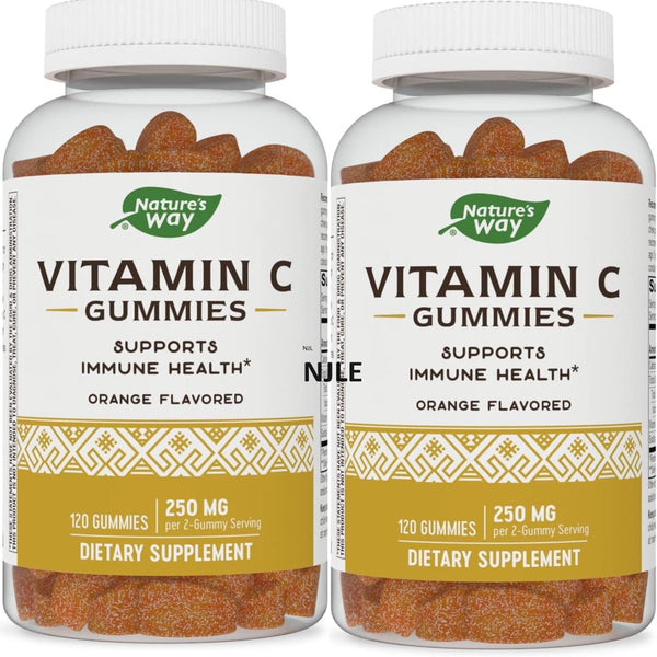 2 Pack Nature'S Way Vitamin C Gummies - Orange 120 Gummies /Each