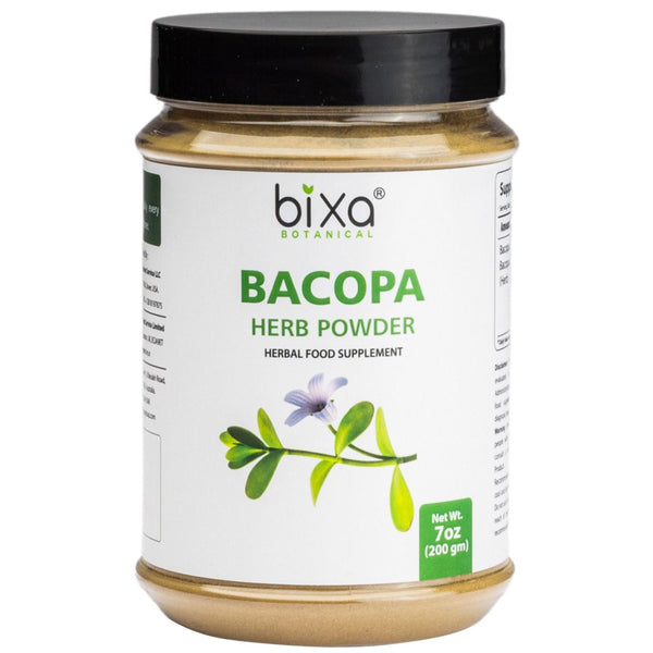 Bacopa Monnieri Powder ( Brahmi ) – 7 Oz / 200Gm, | Ideal Brain Booster Tonic | Natural Herbal Supplement for Mental Sharpness, Memory Intelligence, Focus & and Cognitive Wellness.