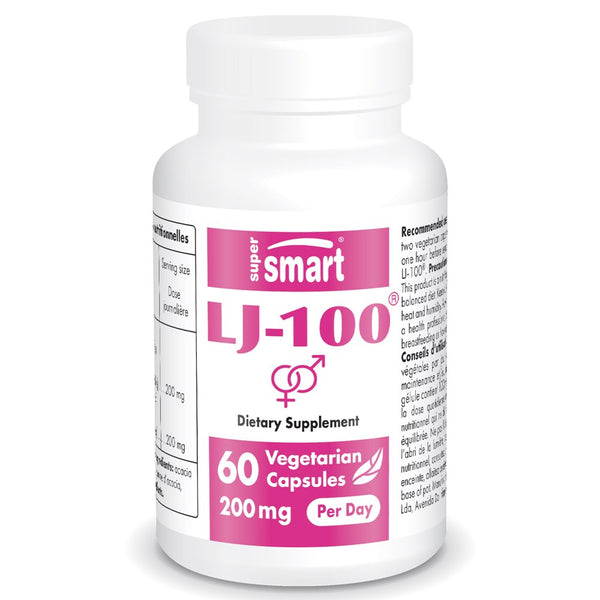 Supersmart - LJ-100 200 Mg per Day - Tongkat Ali Supplement - Libido Booster - Stamina & Energy Support | Non-Gmo & Gluten Free - 60 Vegetarian Capsules