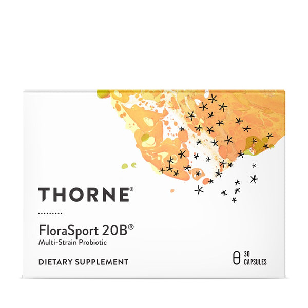 Thorne Florasport 20B, Probiotic Supplement, Promotes Digestive Support, Gut Health, Immune Function and Occasional Diarrhea or Constipation, NSF Certified for Sport, 30 Capsules, 30 Servings