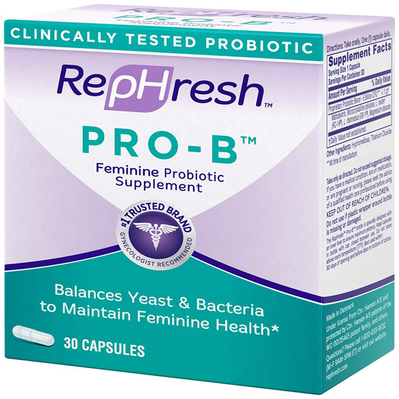 Rephresh Pro-B Probiotic Supplement for Women, 30 Oral Capsules