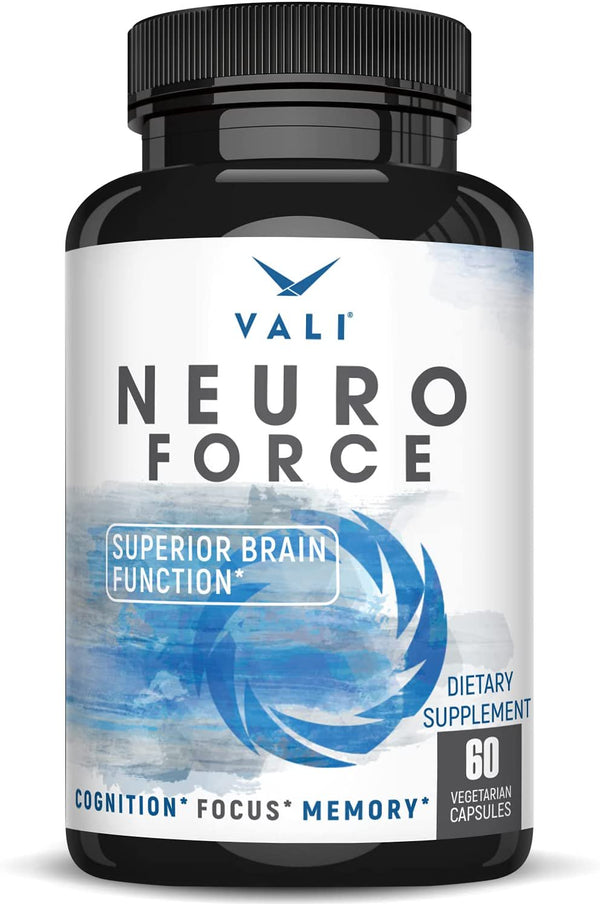 VALI Neuro Force Cognitive Function Nootropic Supplement, 60 Veggie Capsules