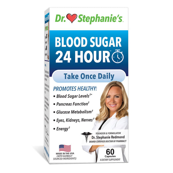Dr. Stephanie'S Blood Sugar 24 Hour Daily Support Supplement - Natural Pancreas Support with Cinnamon & Banaba