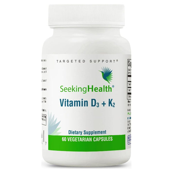 Seeking Health Vitamin D3 + K2, 60 Vegetarian Capsules