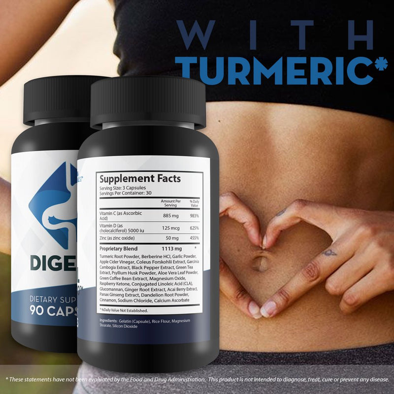 Digestil Pro - Digestive Support Supplement - Promote Improved Digestion for Numerous Health Benefits - Help Reduce Common Digestive Issues like Bloating, Constipation & Heartburn - Gut Health Support