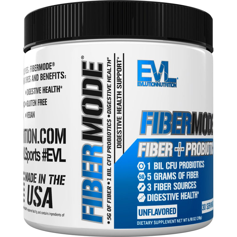 Probiotic Fiber Powder - EVL Fibermode Soluble Fiber Supplement Probiotics for Men & Women - 1 Billion CFU Probiotics 5G Fiber 30 Servings - Immune Support, Gut & Digestive Health