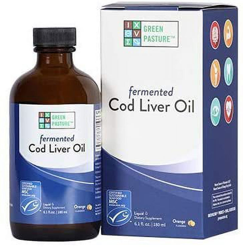 Green Pasture Fermented Cod Liver Oil Orange