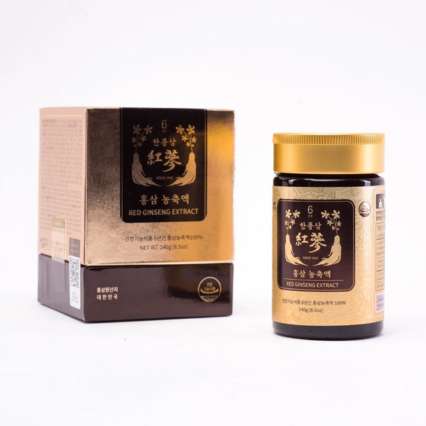 HANPOONGSAM Red Ginseng Extract 240G from 100% Korean Red Ginseng Roots, Concentrated Panax Ginseng Root, Natural Energy Supplements, Immune Support, Boost Nitric Oxide and Blood Circulation