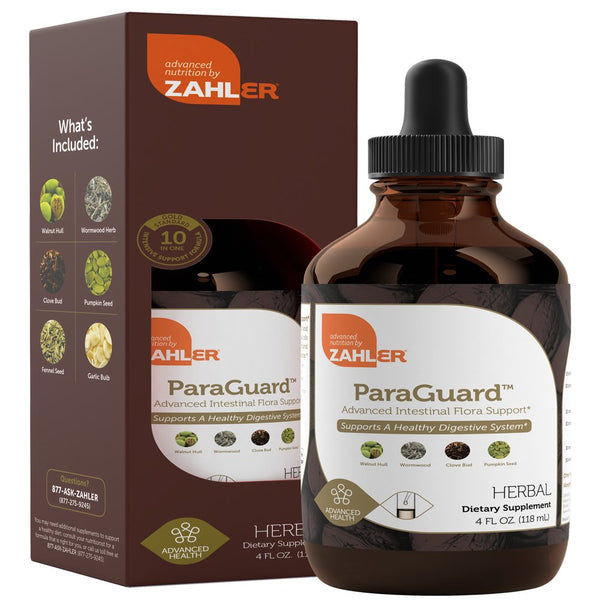 Zahler Paraguard Advanced Intestinal Flora Support & Gut Health Supplement, 4 Fl Oz