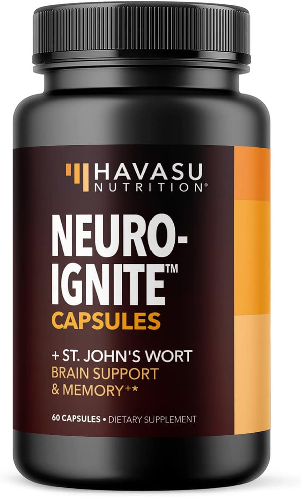 Havasu Brain Supplement for Memory and Focus | Natural Nootropics Brain Support Supplement, 60Ct