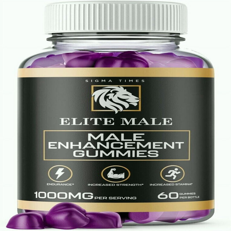 Elite Male Gummies for Enhancement Gummies 60 Count