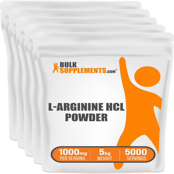 Bulksupplements.Com L-Arginine Hcl Powder - L-Arginine 1000Mg - Nitric Oxide Supplement - Oxygen Boost - Arginine Powder (5 Kilograms)