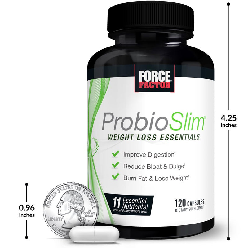 Force Factor Probioslim Weight Loss Essentials Probiotic, 120 Capsules