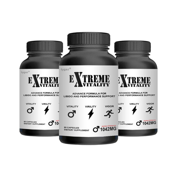 (3 Pack) Extreme Vitality - Extreme Vitality Increases Energy & Libido Capsules