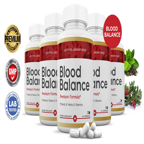 (5 Pack) Blood Balance Premium Formula 688MG 300 Capsules