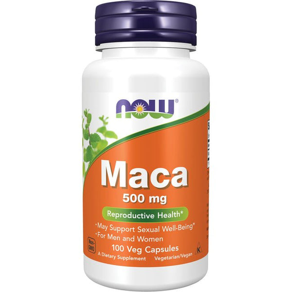 NOW Supplements, Maca (Lepidium Meyenii) 500 Mg, for Men and Women, Reproductive Health*, 100 Veg Capsules