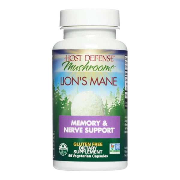 Lion'S Mane - Memory Nerve Support with Organic Mushrooms (60 Vegetarian Capsules)