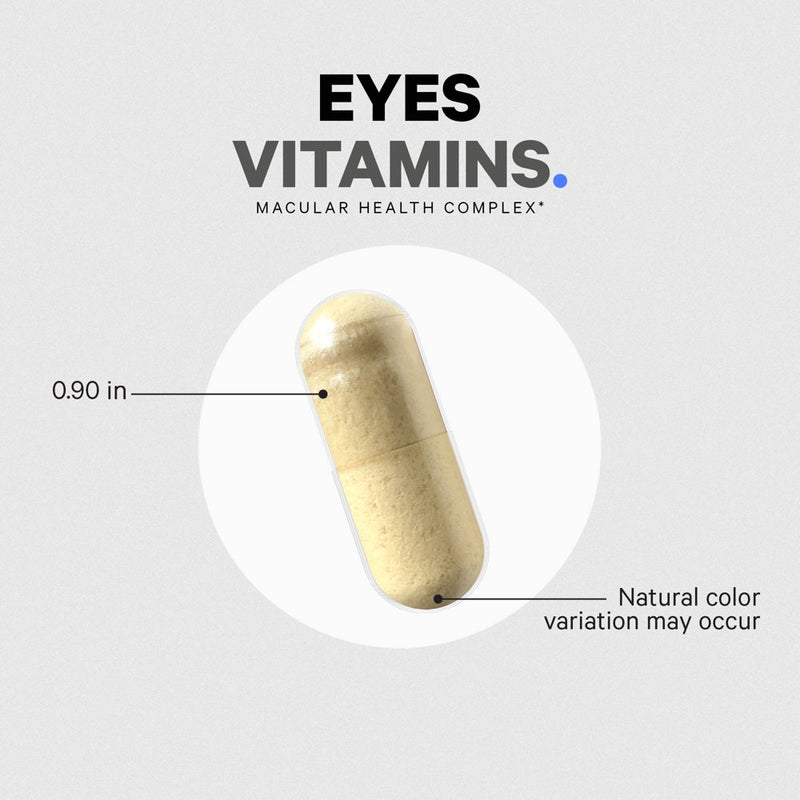 Codeage Eyes Vitamins AREDS 2 Formula, Astaxanthin, Lutein, Meso Zeaxanthin, Zinc, Omega-3, Marigold, 120 Ct