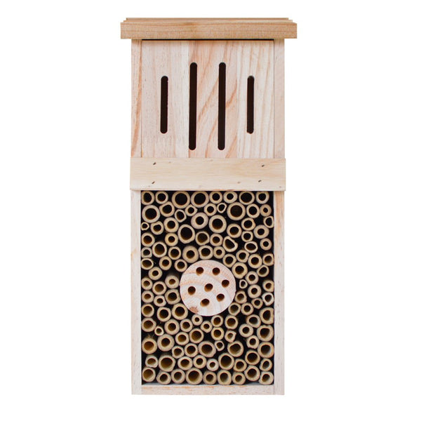 Better Gardens Wood Pollinator Insect Tower, Brown