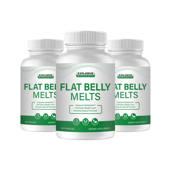 (3 Pack) Flatbelly Melts Capsules - Flat Belly Melts Natural Formula Capsules