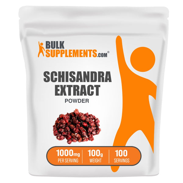 Bulksupplements.Com Schisandra Powder - Liver Focus - Adaptogen Powder - Adrenal Vegan - Circulatory Support - Schisandra Berry (100 Grams)