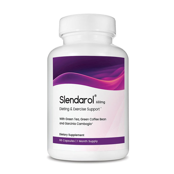 Slendarol Diet Support Supplement with Green Coffee Bean, Green Tea - 60 Capsules