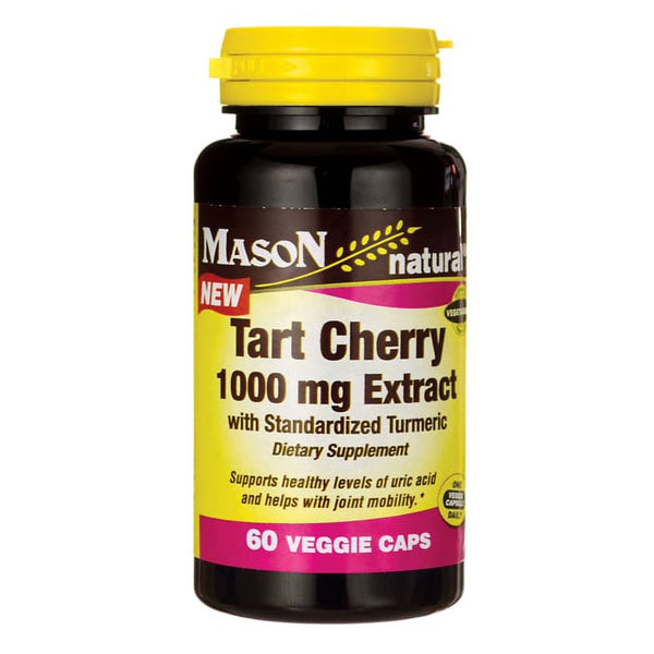Mason Natural Tart Cherry 1,000Mg - Joint Mobility, Healthy Uric Acid, 60 Vegetarian Capsules