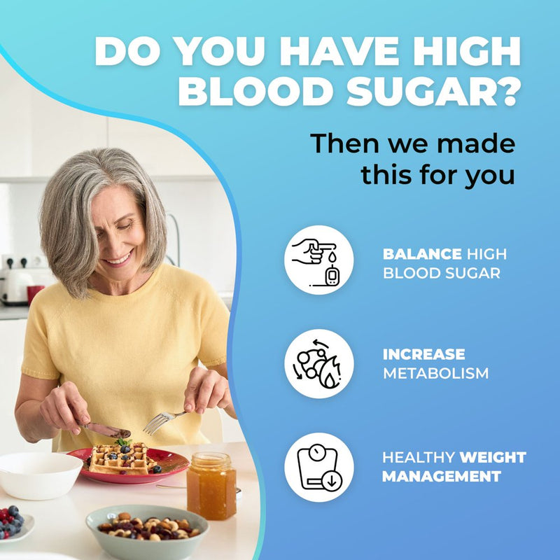 Blood Sugar Formula; Glucose Balance Supplement, Blood Sugar Support with Magnesium, and Berberine for Men & Women, Increase Energy & Focus by Purehealth Research, 3 Bottles
