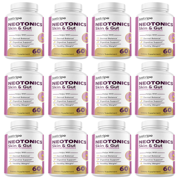 12 Pack Neotonics - Neotonics Skin & Gut Probiotics Supplement Pills