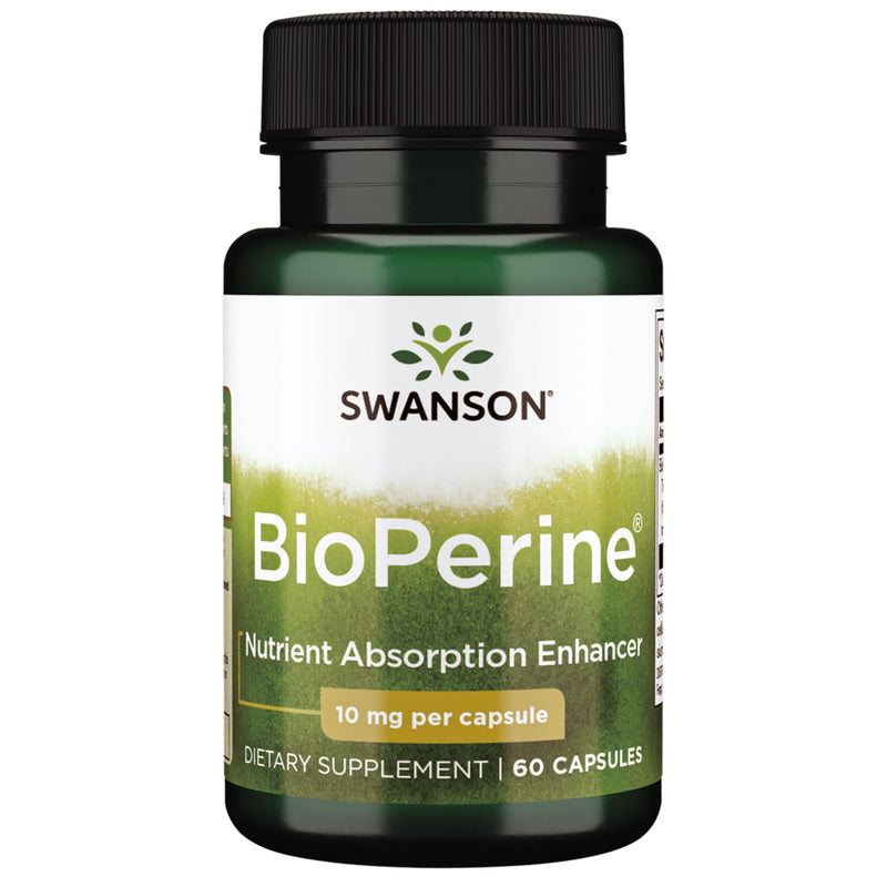 Swanson Bioperine Nutrient Absorption Enhancer 10 Mg 60 Capsules