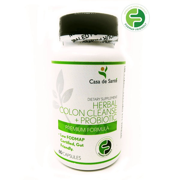 Low FODMAP Colon Cleanse Probiotic - Low FODMAP Certified, Gut-Friendly, Herbal, Vegan, Non-Gmo, Gluten/Dairy/Soy Free
