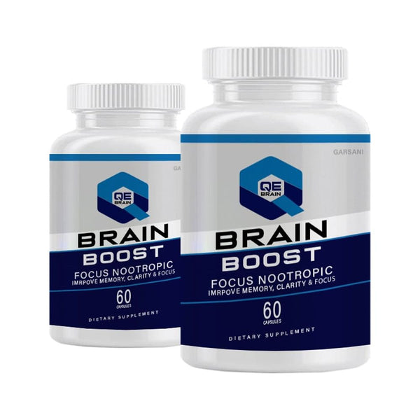 (2 Pack) - QE Brain Boost, QE Brain Boost Focus Nootropic Advanced Cognitive Support