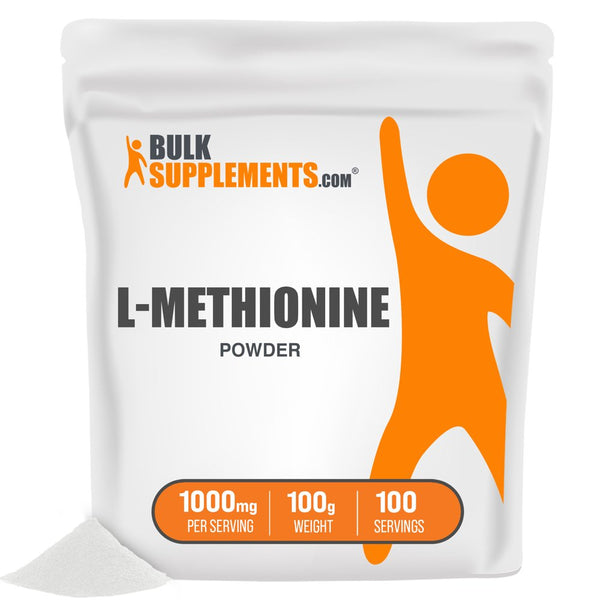 Bulksupplements.Com L-Methionine Powder, 1000Mg - Kidney & Liver Support (100G - 100 Servings)