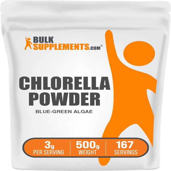 Bulksupplements.Com Chlorella Powder, 3G - Brain, Immune, & Liver Support (500G - 167 Servings)