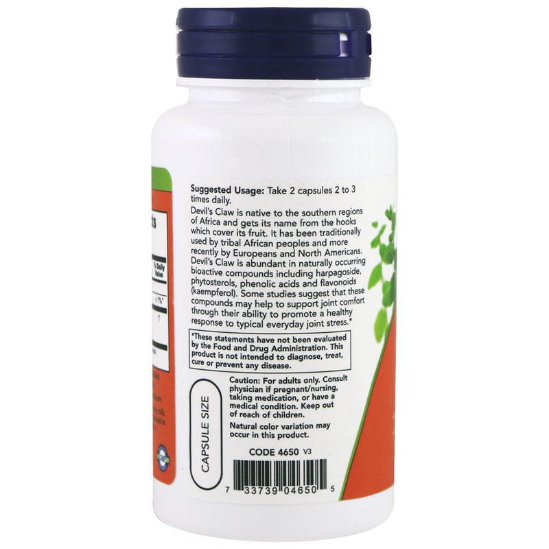 NOW Foods - Devil'S Claw Joint Health - 100 Vegetable Capsule(S)
