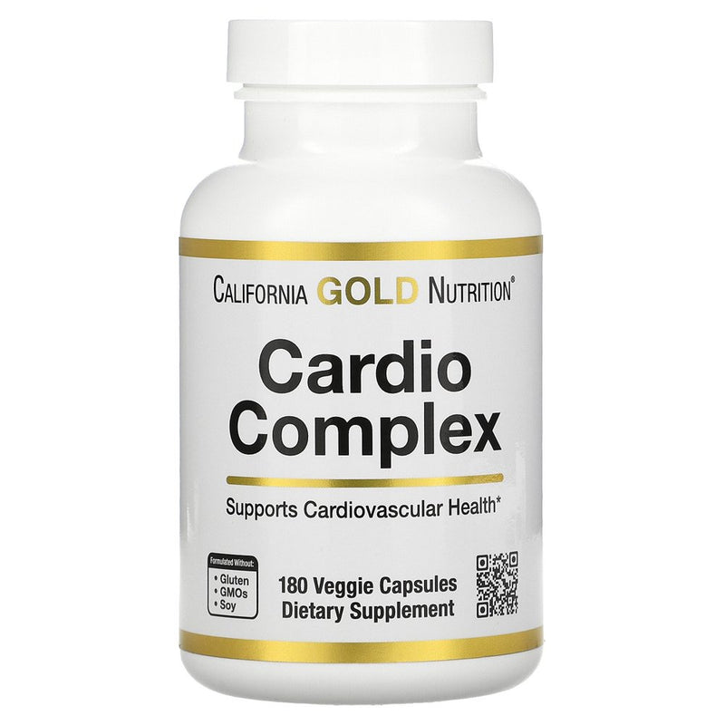 California Gold Nutrition Cardio Complex, 180 Veggie Capsules