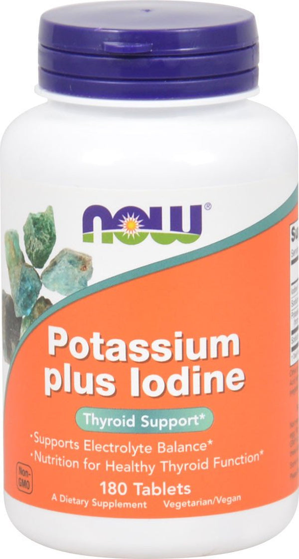 Now Foods Potassium plus Iodine -- 180 Tablets