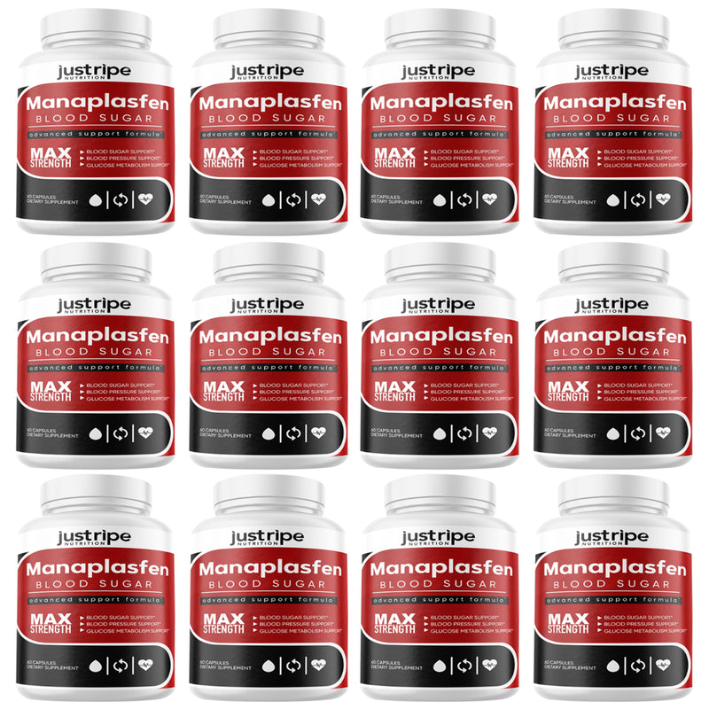 12 Pack Manaplasfen- Blood Sugar Capsules for Advanced Support