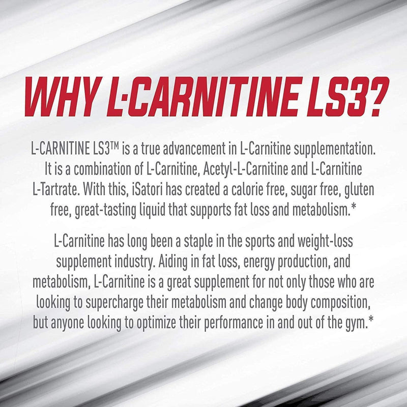 iSatori L-Carnitine LS3 Mixed Berry 1500mg (32 Servings) and BioGenetic Labs Forskolin Lean and Tone