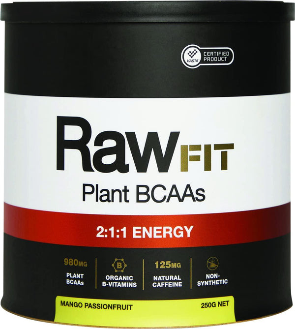 ia Mango Passionfruit RawFIT Plant BCAAs 2:1:1 Energy Powder 250 g