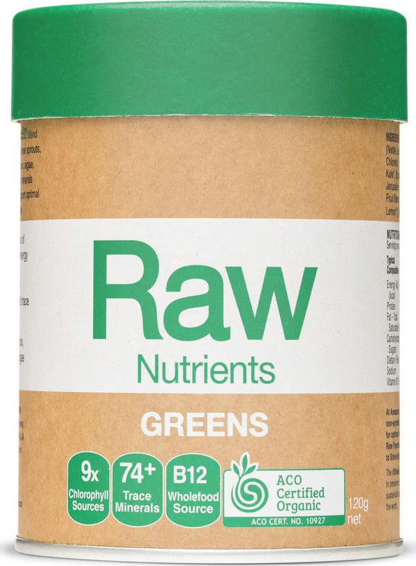 ia Raw Prebiotic Greens, 120 grams