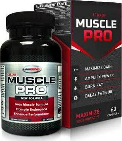 xTreme Muscle Pro: Extra Strength Lean Workout Supplement of L Arginine, Creatine, and Beta-Alenine Stacked Muscle Building Supplement for Muscle Growth, Vascularity and Energy. 60 Capsules. Men and Women