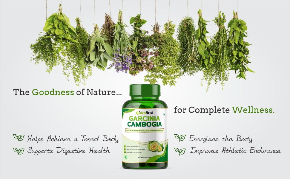 Nutrafirst Garcinia Cambogia Tablets 800mg (2x60 Tabs) | 70% HCA with Green Tea Extract | Supports Weight Management, Fat Metabolism & Craving Control | Improves Digestion | For Men & Women – Pack of 2