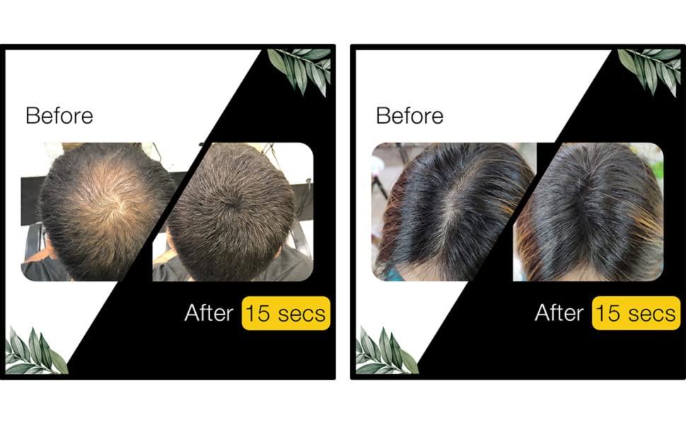 Osking Keratin Powder full of thickness for Baldness 25 gram (Black ) Pack of 2 25+25= 50g