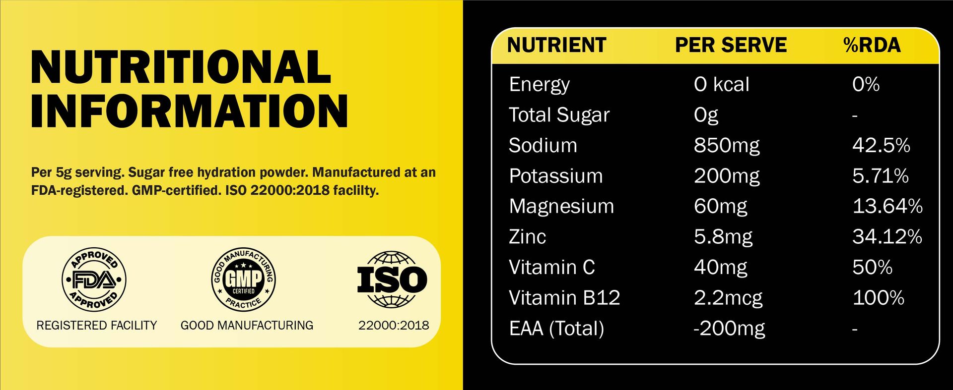 OPN Electrolytes Assorted Flavours | Orange + Lemon + Blueberry 850mg Sodium | Zero Sugar | Vitamin C, B12 + EAA | (Pack of 1) 12 Sachets