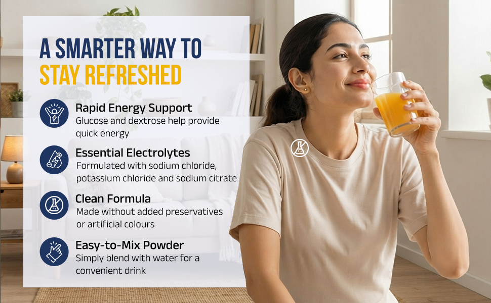 Hydra Energy Instant Pineapple Flavour Electrolyte Drink Mix 250g | 25 Servings | Vitamin C & Electrolyte Blend | Refreshing Hydration Drink Powder for Daily Use, Travel, Fitness & Work
