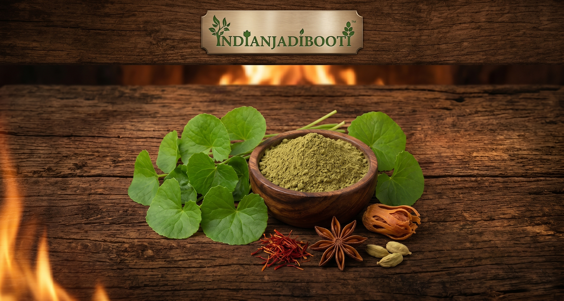 IndianJadiBooti Pure Centella Asiatica Powder (Gotu Kola) | Raw Mandukaparni Herb for DIY Cica Face Mask, Skin Elasticity & Cognitive Wellness | Skin Treatment Mask for Skincare & Hair Care (50g)