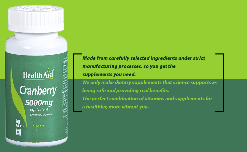 HealthAid Cranberry - 60 Tablets