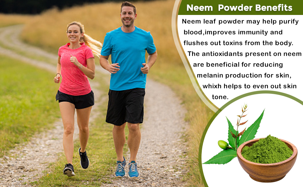 Herbal Hills Neem Powder, (1kg Pack) | Supports Clear Skin, Acne Control & Hair Growth | Neem Churna For Pimple-Free Face & Scalp Detox | With Azadirachta Indica Leaf