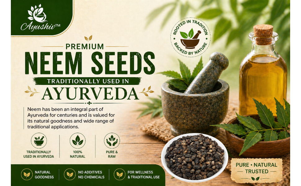 Neem Seeds (Azadirachta indica) Nimboli/Neem Beej (200)